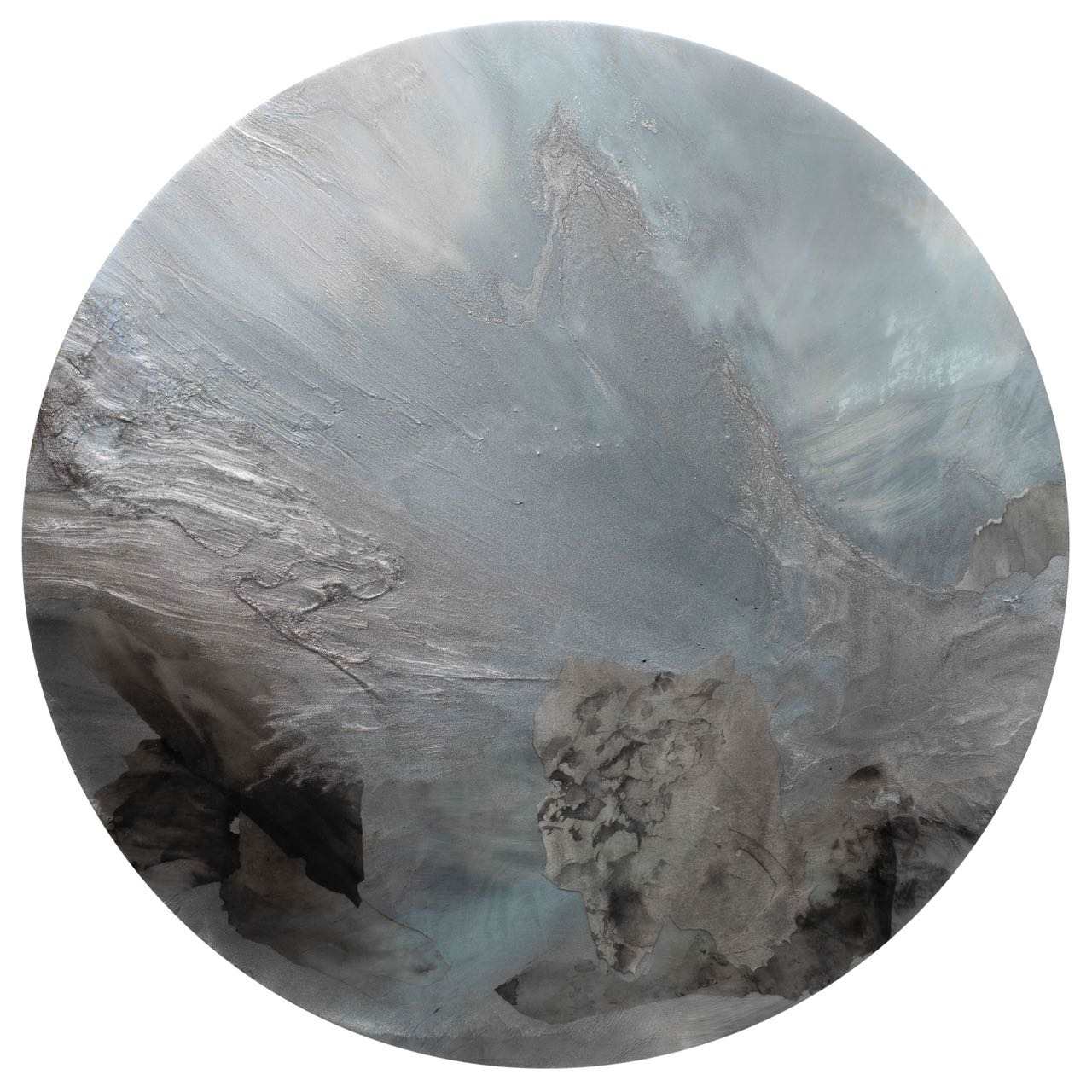 Kelly Wang, Cloud Dragon 8, 2024, aluminum, cloud dragon paper, xuan paper, ink, pigment, resin and stainless steel fiber