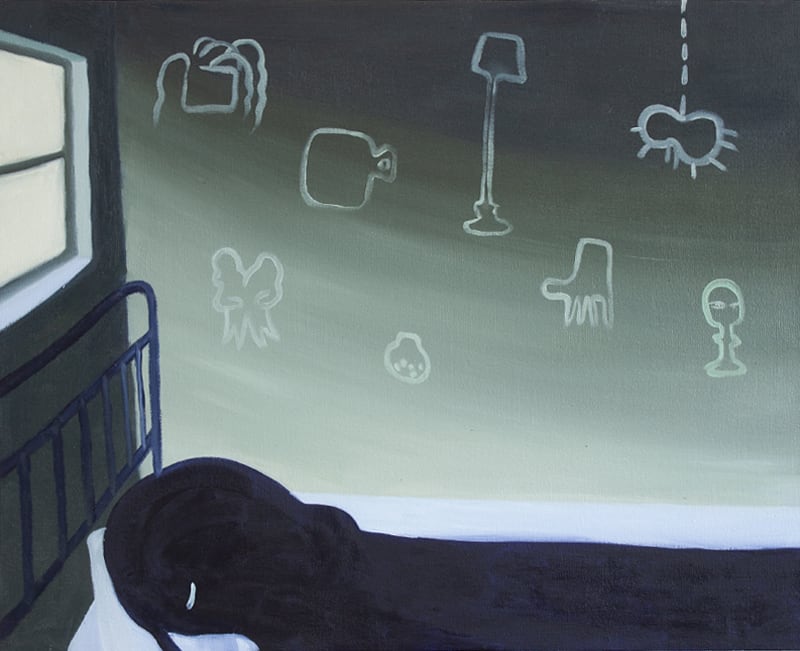Ming Wang, Leaving Dream, 2022, oil on canvas