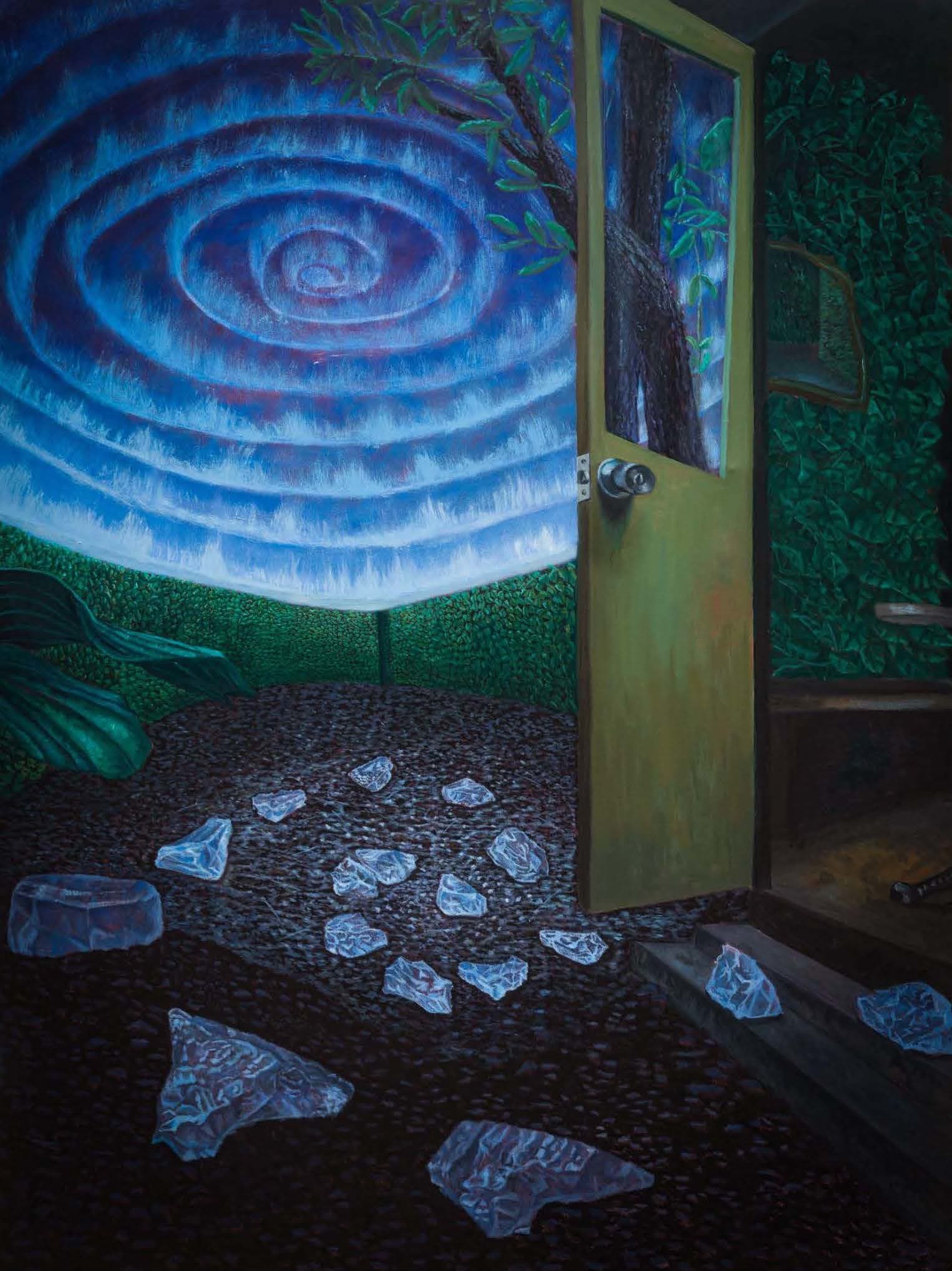 Timon I, Lost in Maze, 2022, oil on canvas