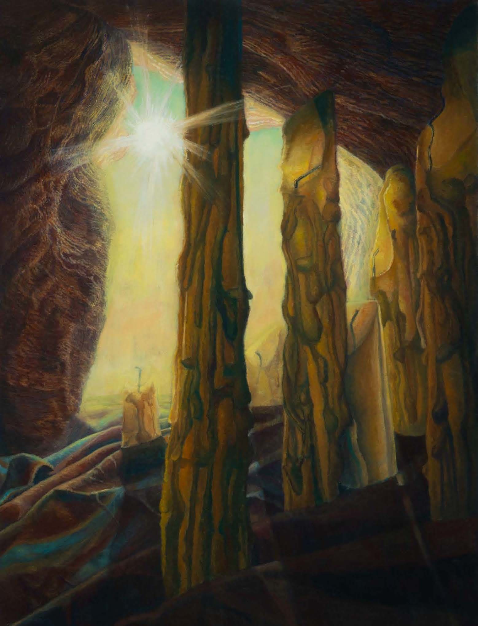 Timon I, Other Side of Plato's Cave, 2022, oil on canvas