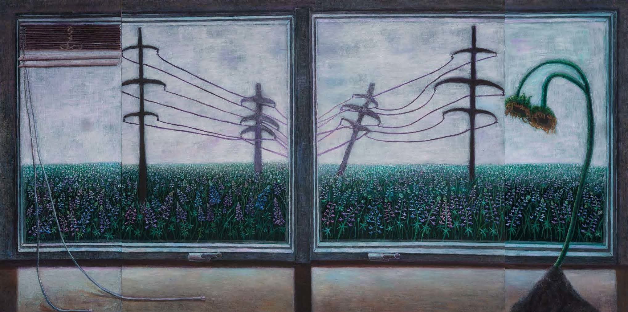 Timon I, The End of Time (Triptych), 2022, oil on canvas
