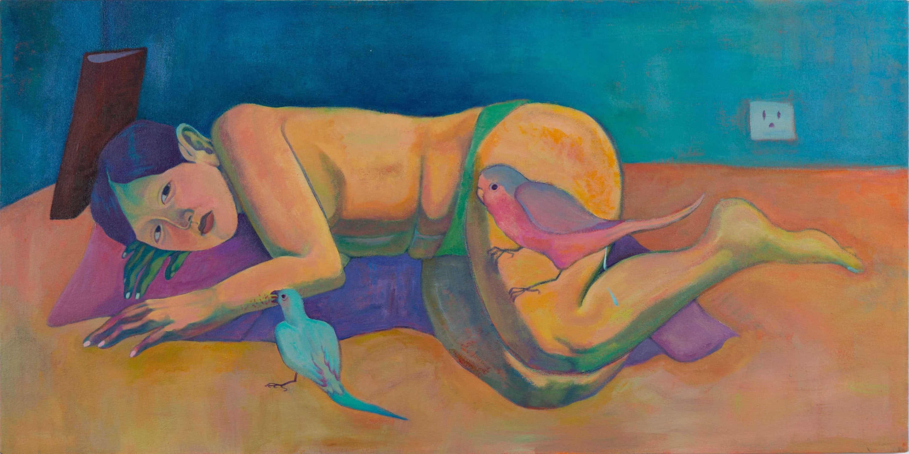 Xiangni Song, Be With You, 2022, acrylic on canvas