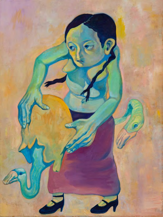 Xiangni Song, Goose Lady, 2022, oil on canvas