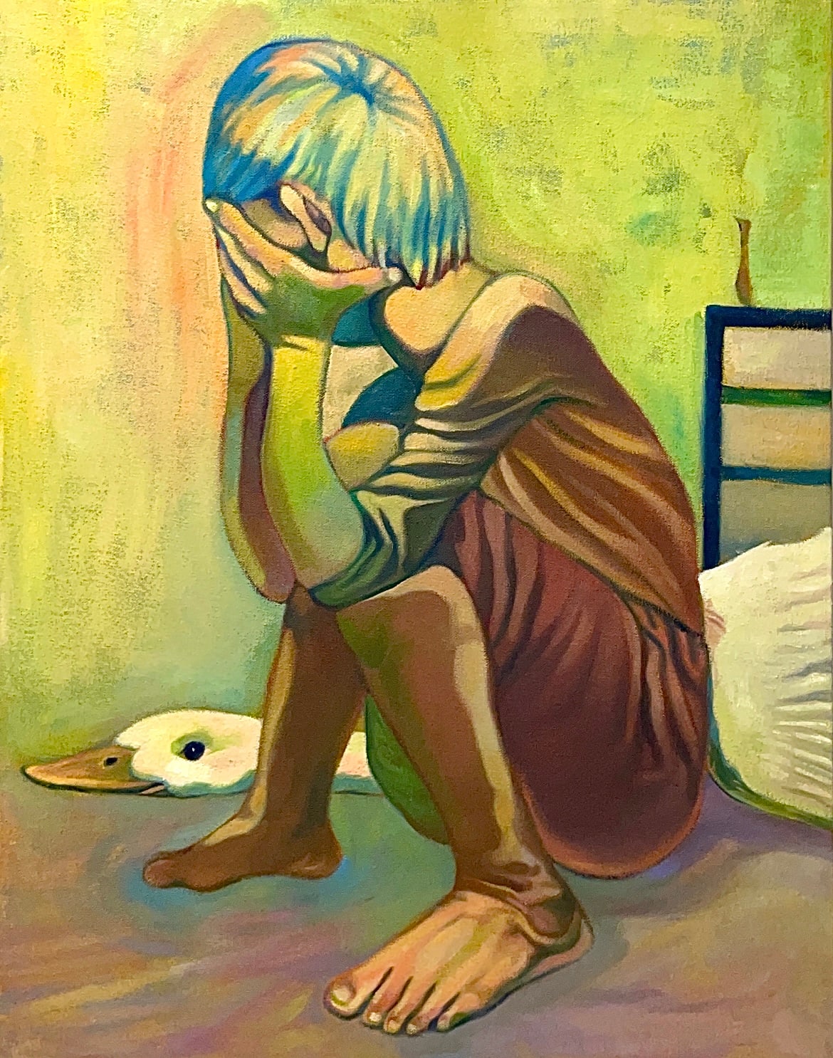 Xiangni Song, Lost Goose, 2022, oil on canvas