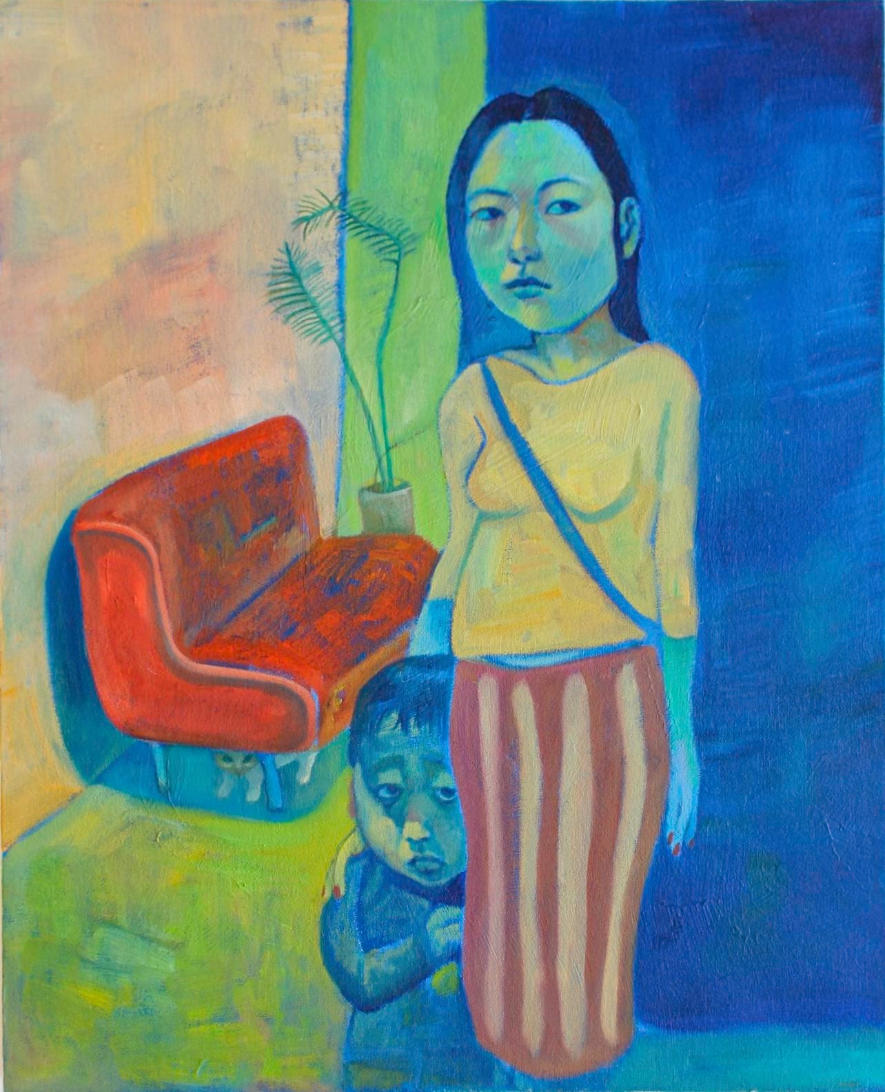 Xiangni Song, Mother, 2022, oil on canvas