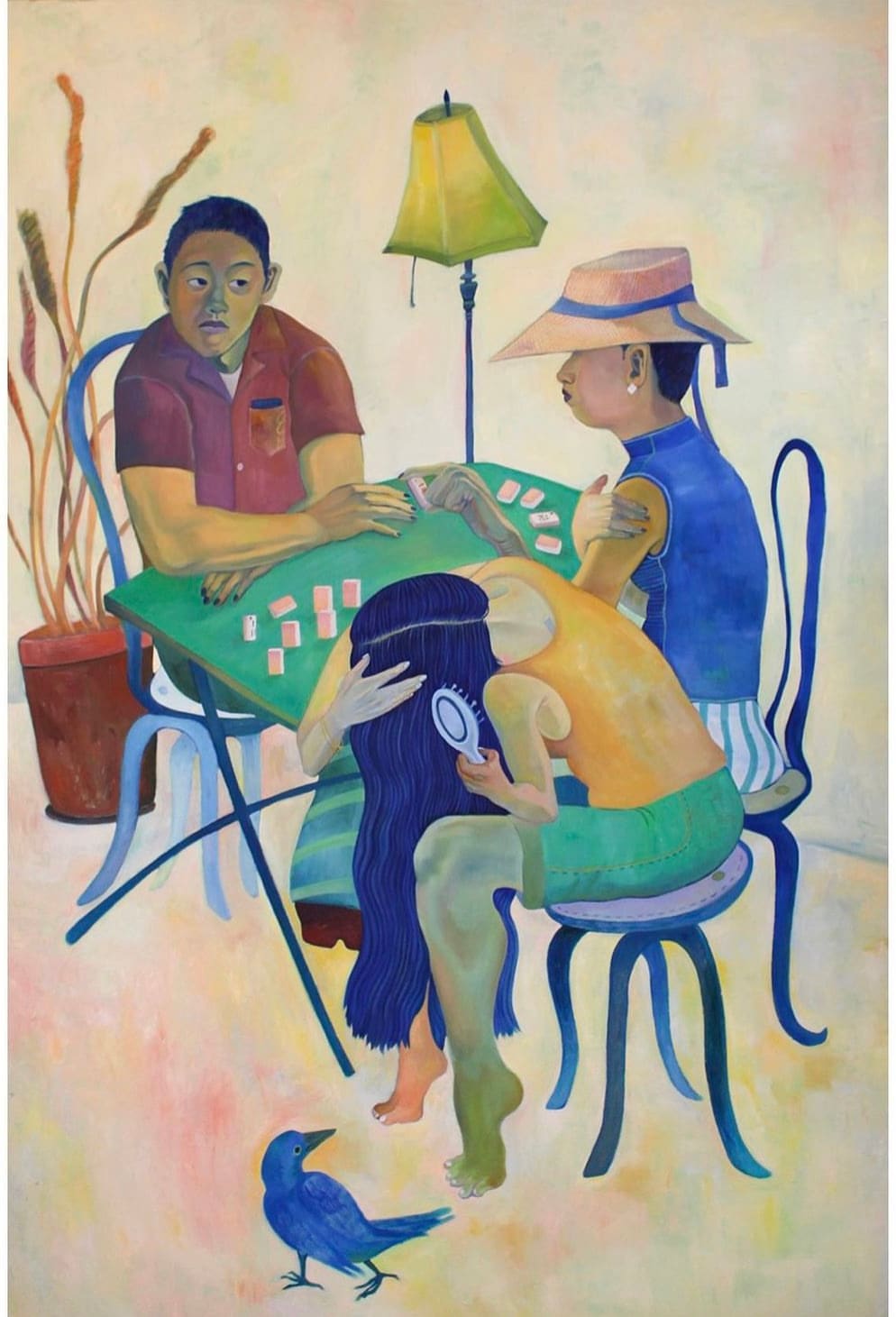 Xiangni Song, One Absent, 2023, oil on canvas