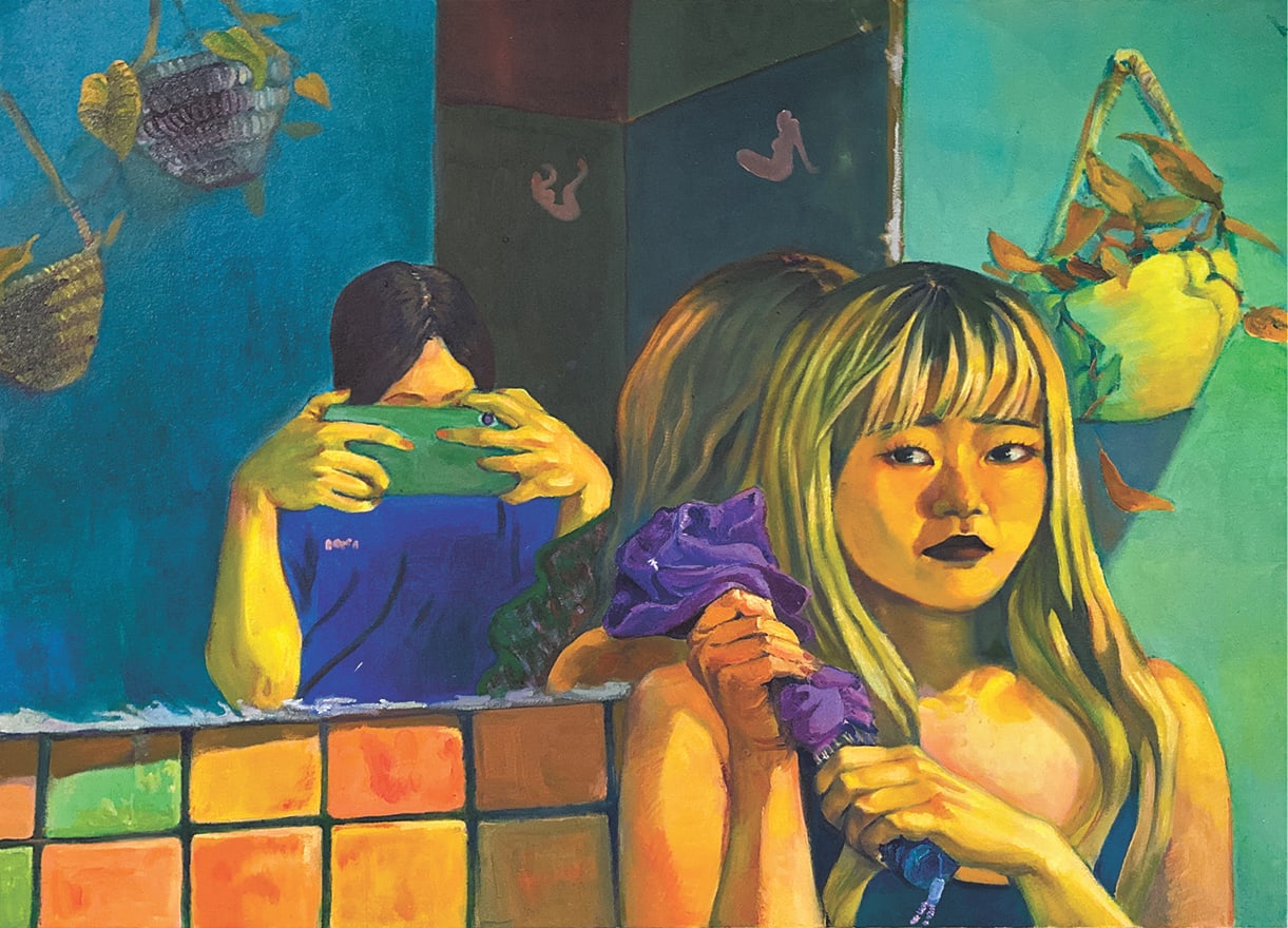 Xiangni Song, The Reflection, 2021, oil on canvas