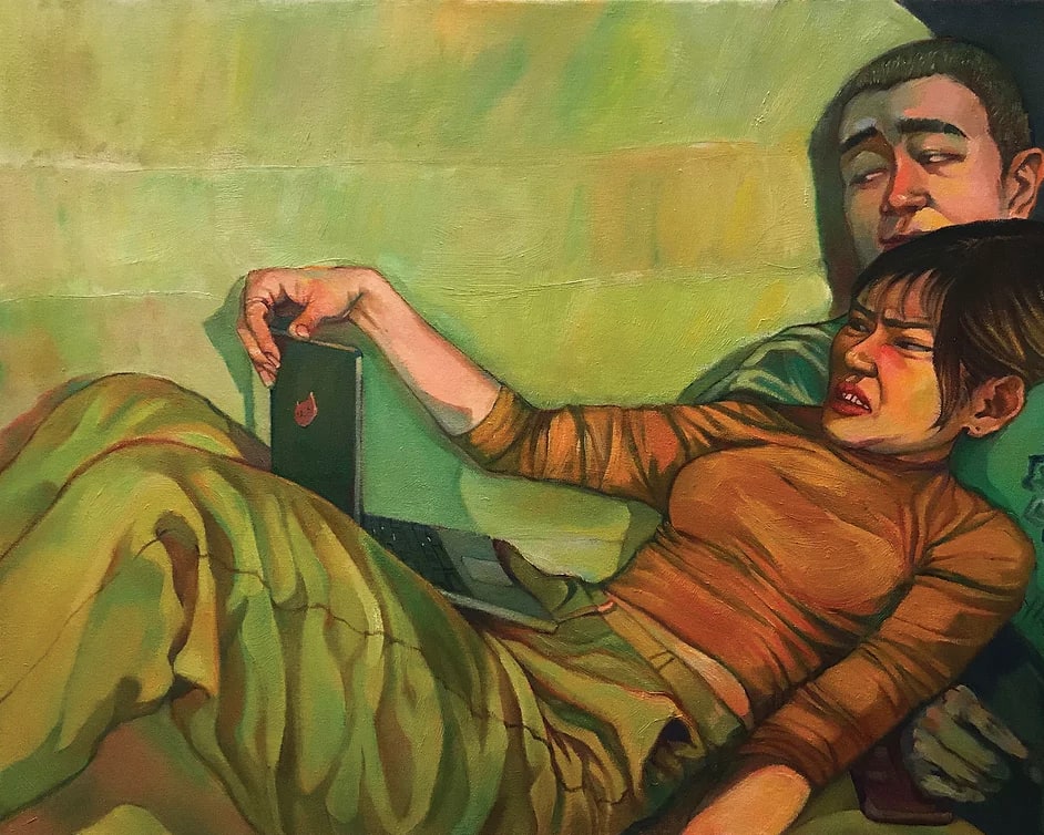 Xiangni Song, Weekend, 2020, oil on canvas