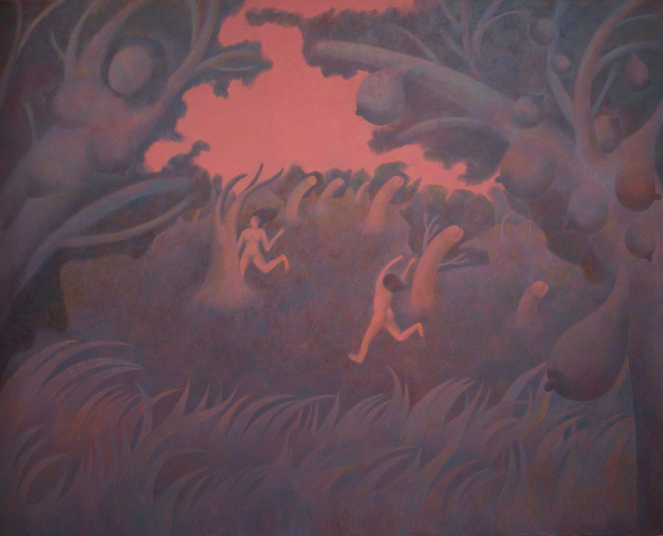Xinyu Wo, Cambrian, 2023, oil on canvas