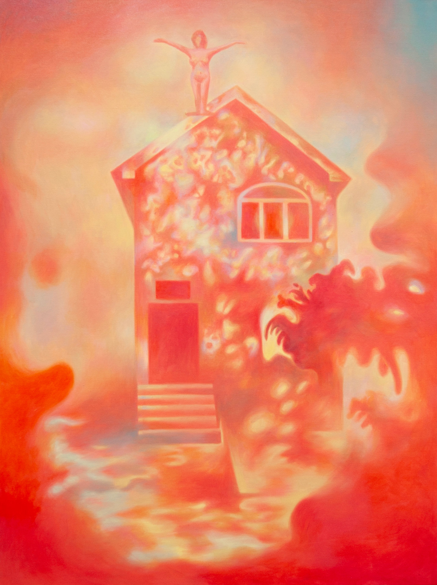 Xinyu Wo, Everything, Every Moment, 2023, oil on canvas