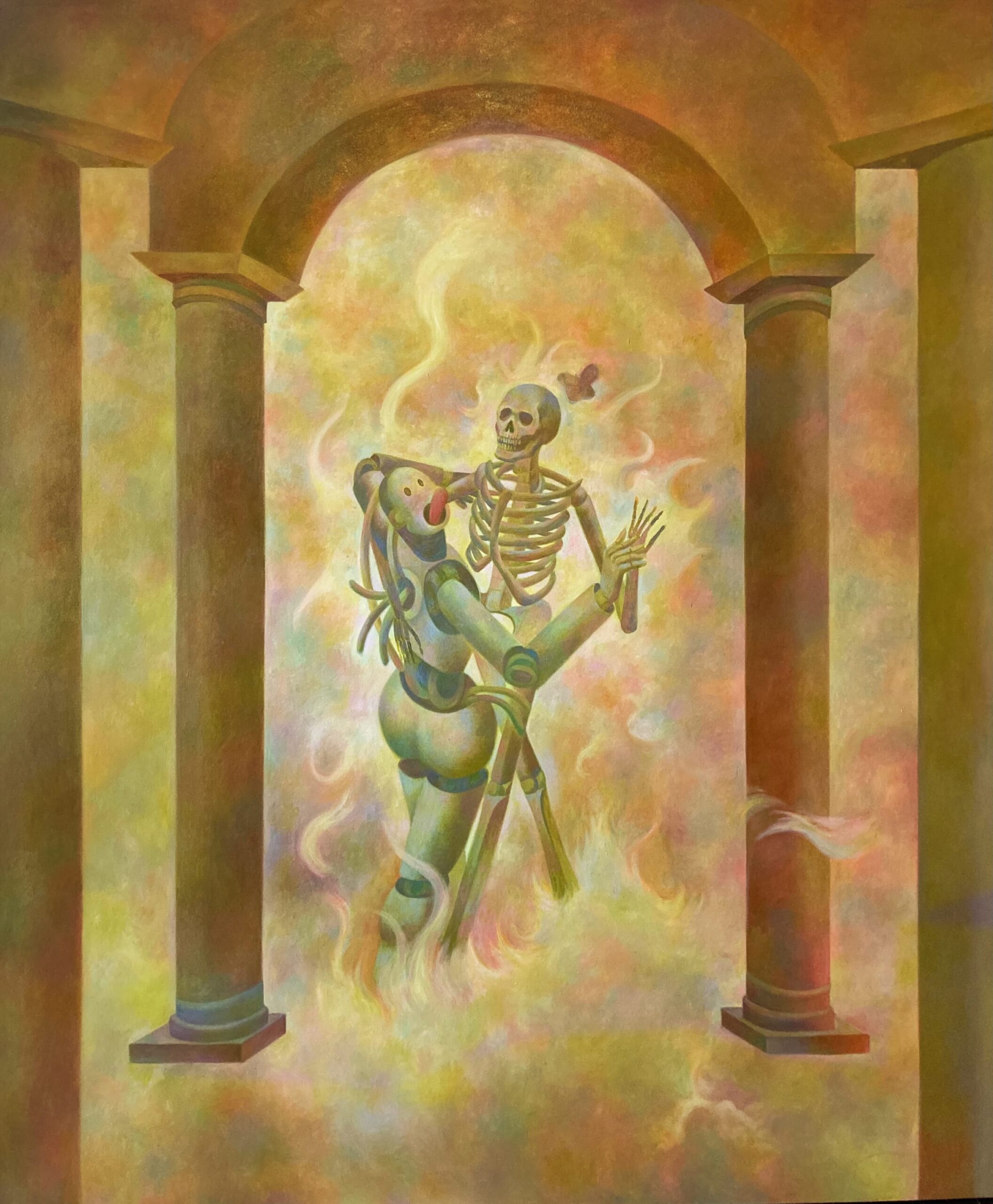 Xinyu Wo, I Love You, 2023, oil on canvas
