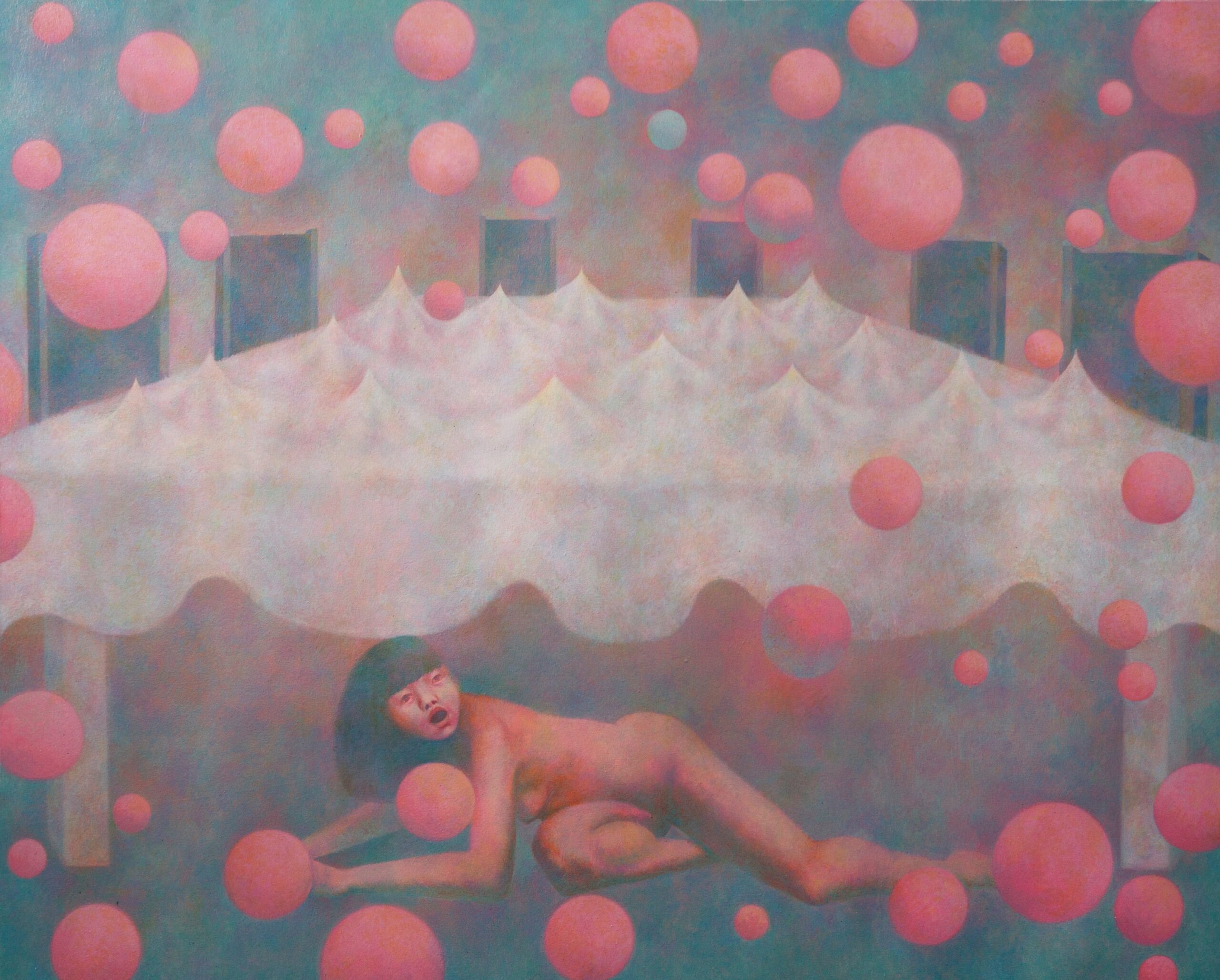 Xinyu Wo, Silent Memories, 2022, oil on canvas