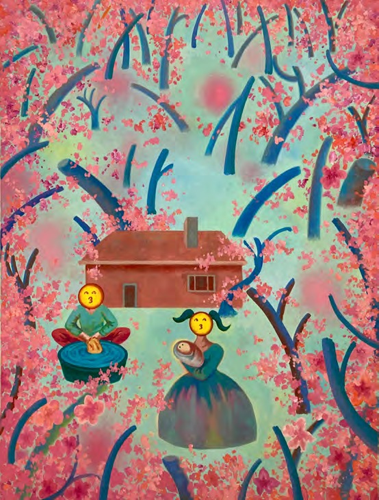 Xinyu Wo, Tao Yuan Ming's Illusion, 2023, oil on canvas