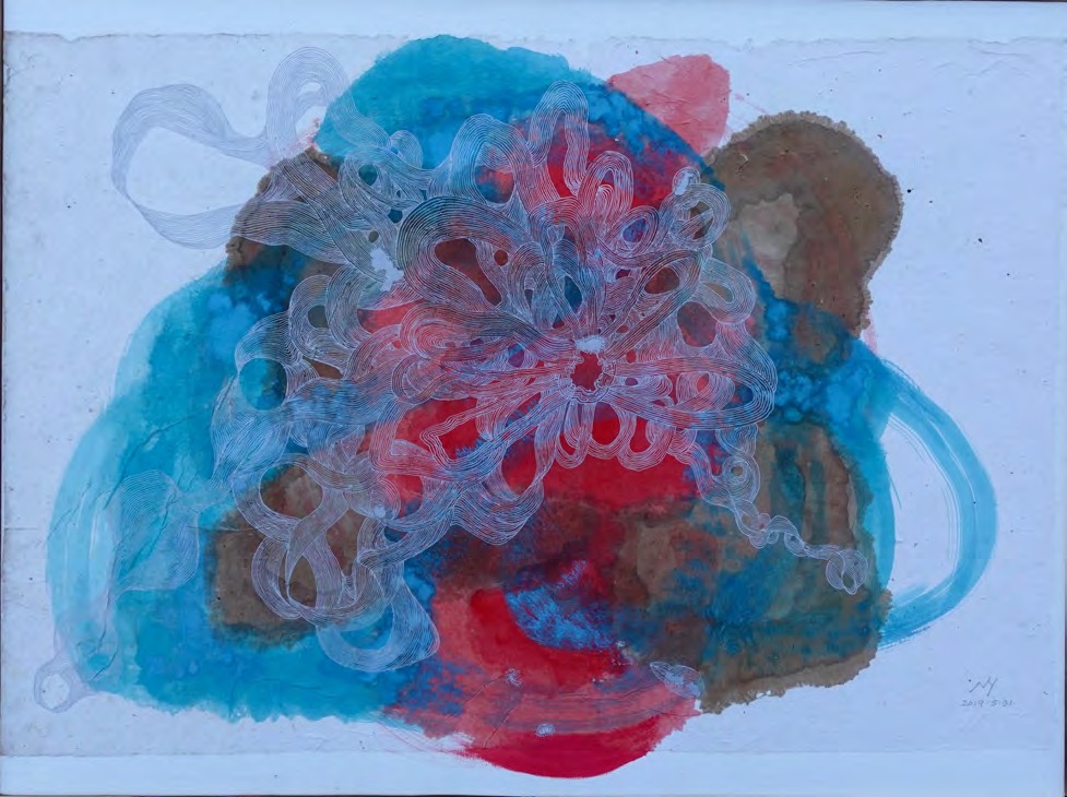 Yan Nie, Mystery Flower, 2019, mixed media