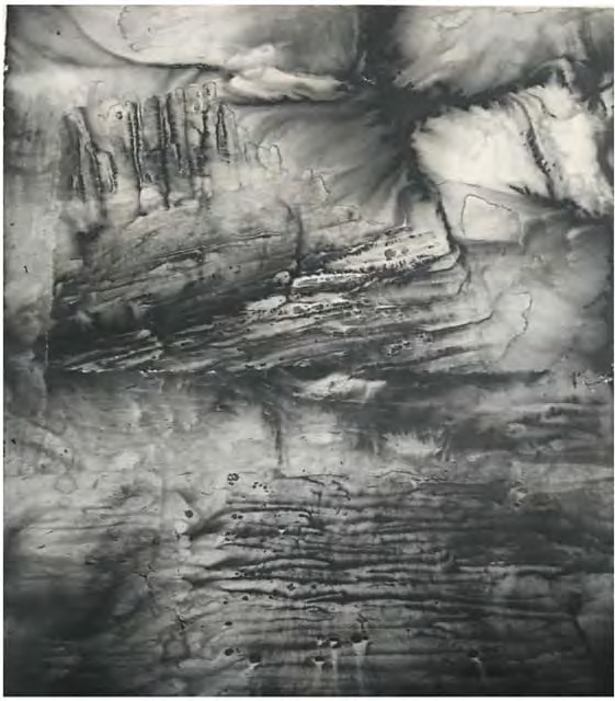 Zhen Guo, Stacked Cliff (Muted Landscape series), 2019, ink on rice paper