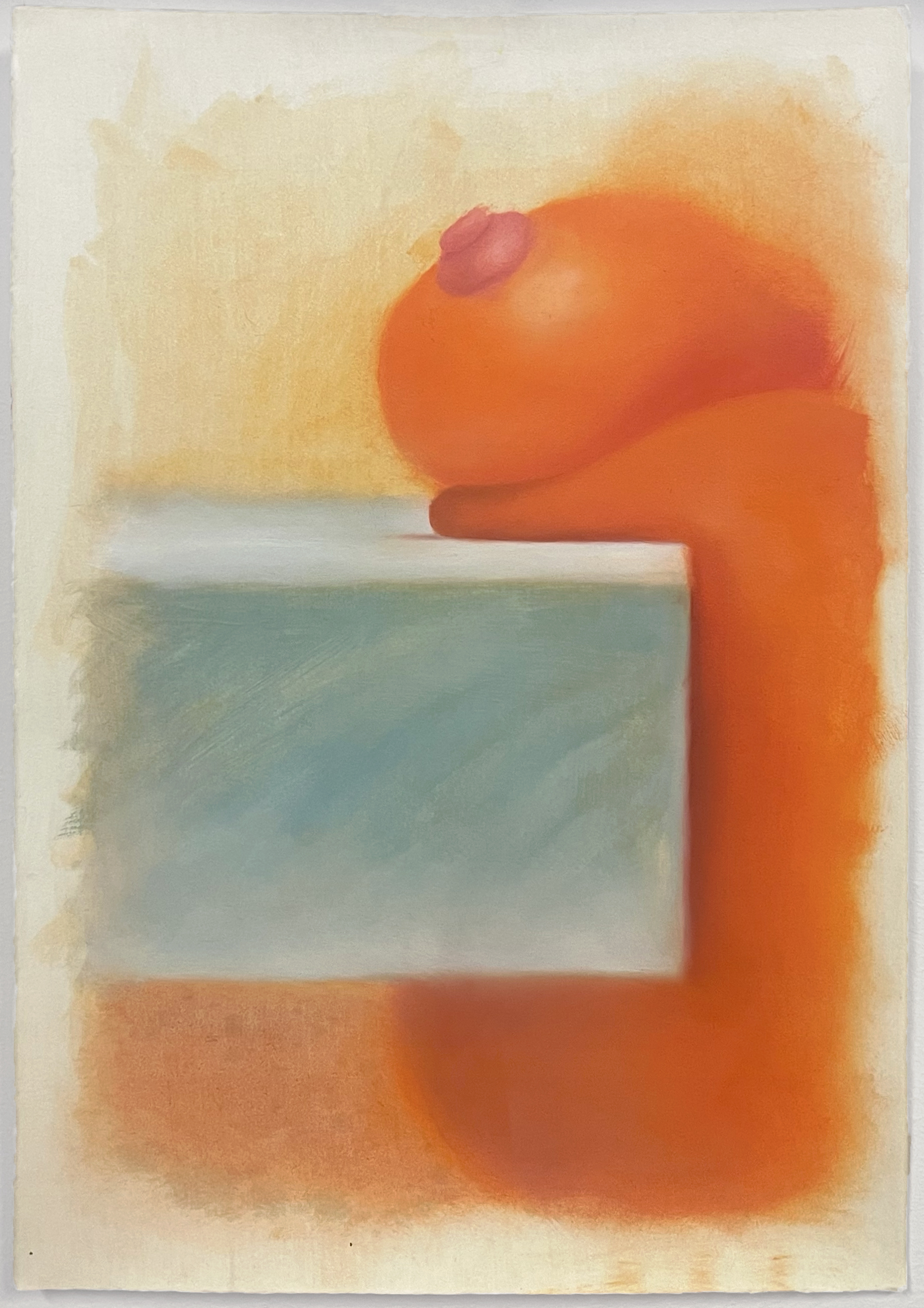 Ally Cotton, Pressed, 2025, oil on shellacked paper