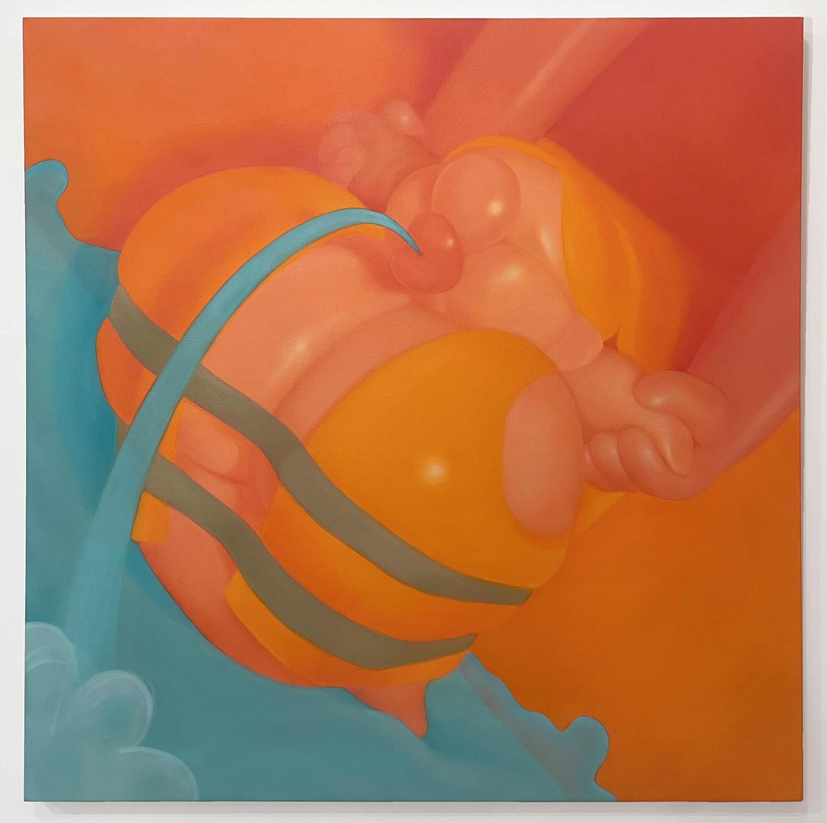 Ally Cotton, Whitewater, 2024, oil on canvas