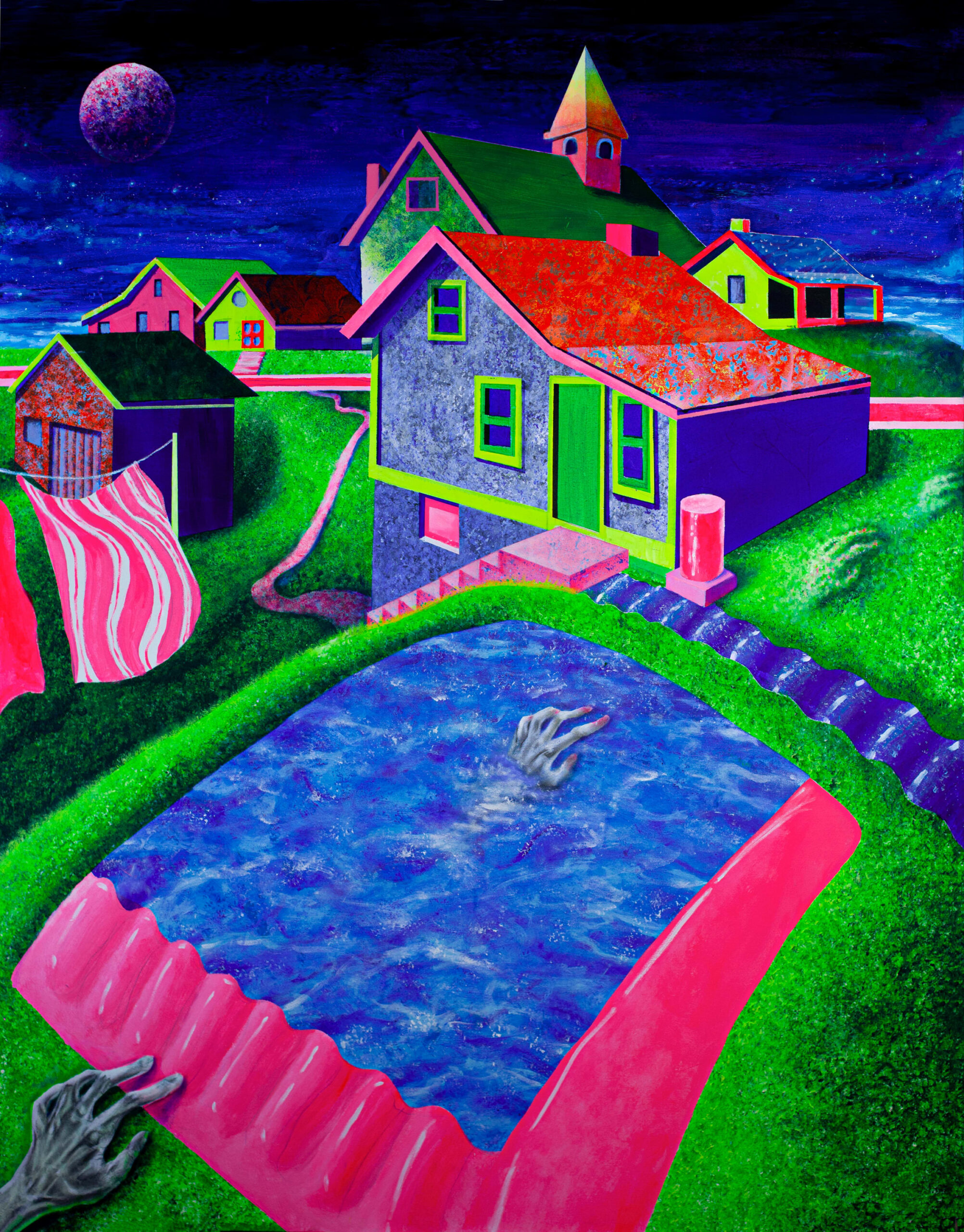 Amy Liu, Serenity, 2022, acrylic on canvas