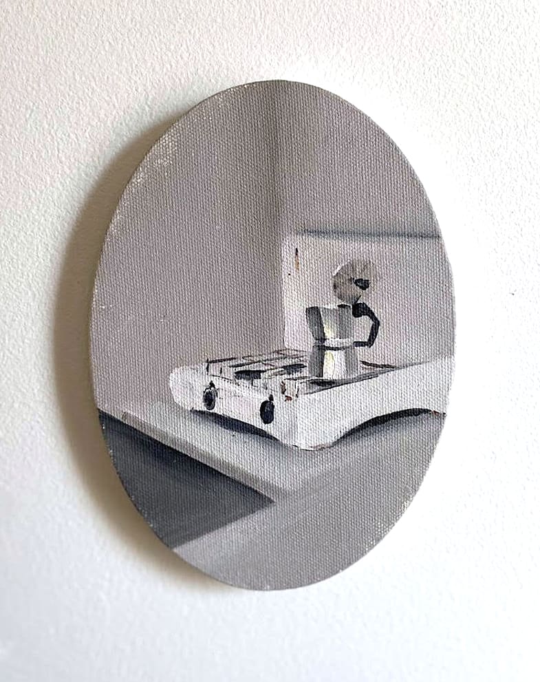 Anna Gryglak, Izabella, 2022, oil on panel