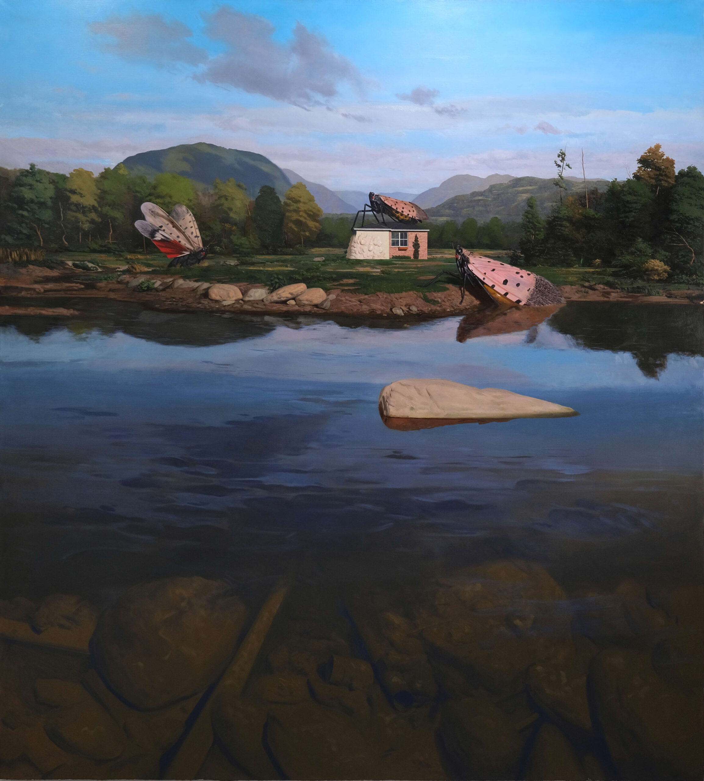 Brian Brown, Cold Water Anecdote, 2022, Oil on linen