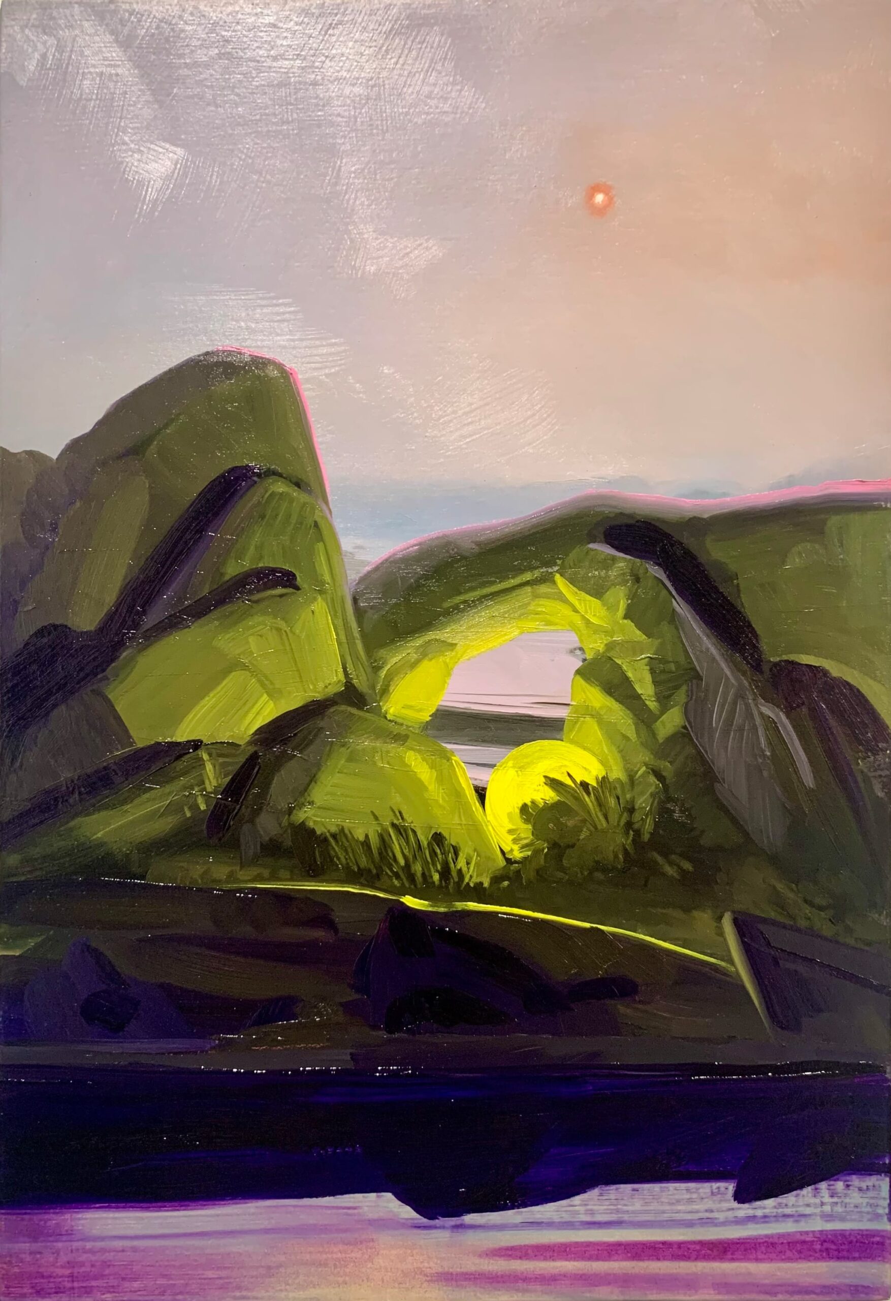 Brian Brown, Untitled, 2022, Oil on paper on linen