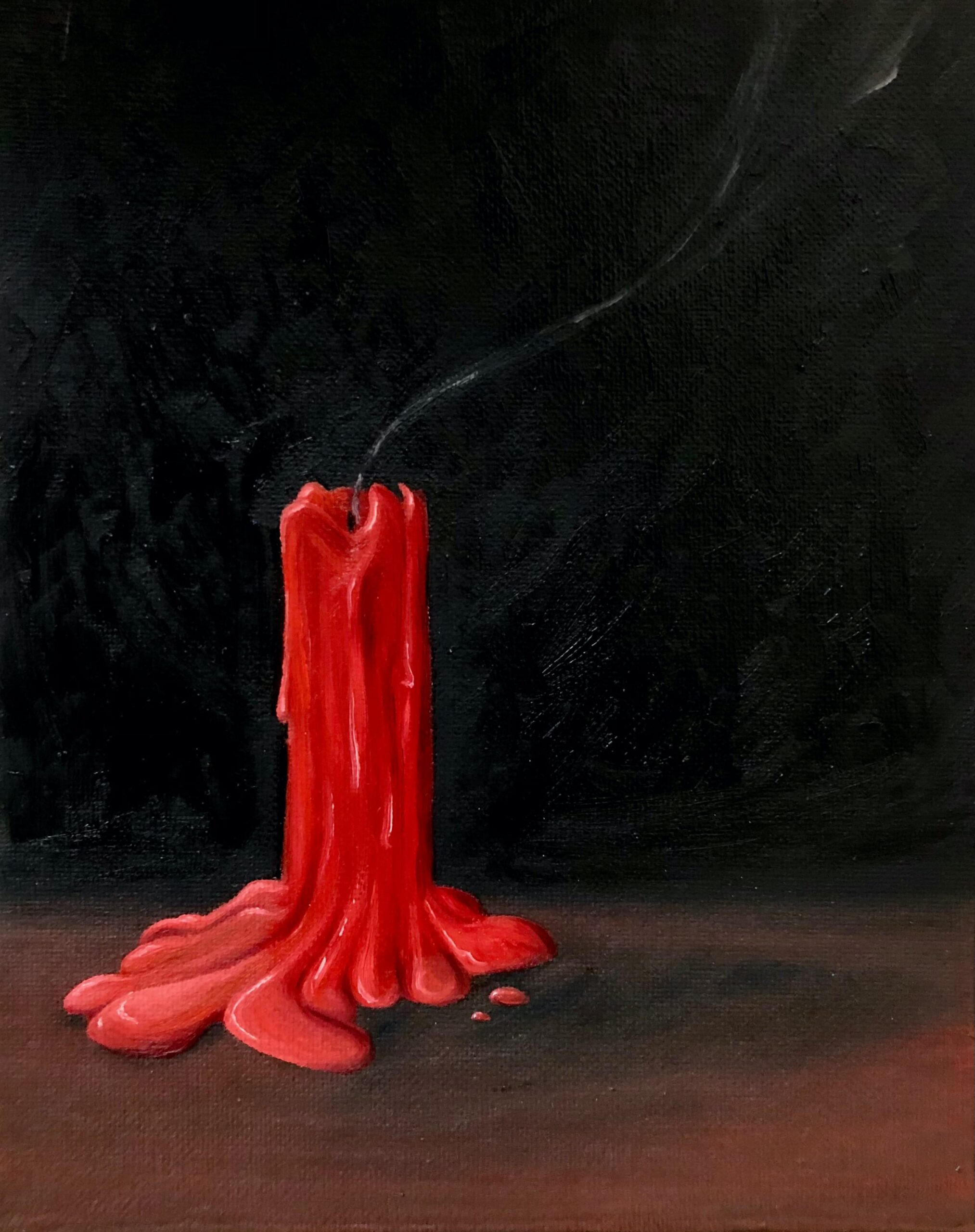 Catherine Falco, Candle, 2020, oil on canvas
