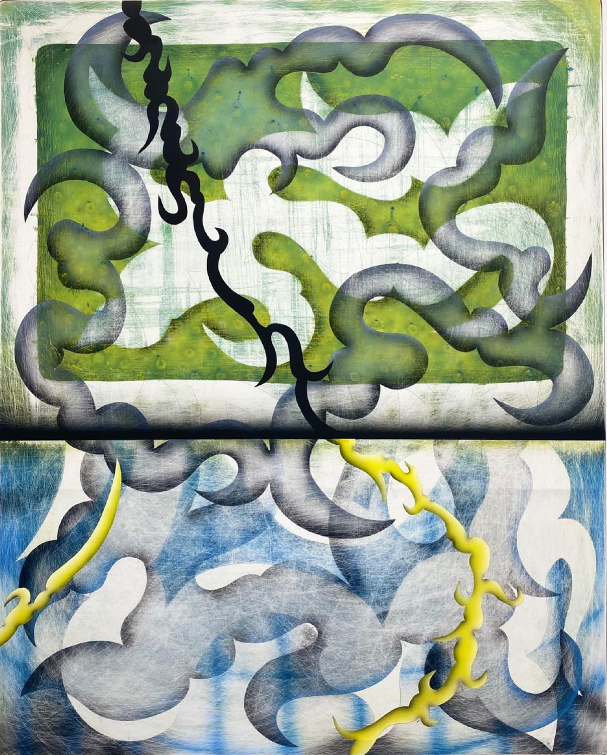 Feyzi Kutay Tufekci, CR0550V3R 3P15063, 2022, acrylic on panel