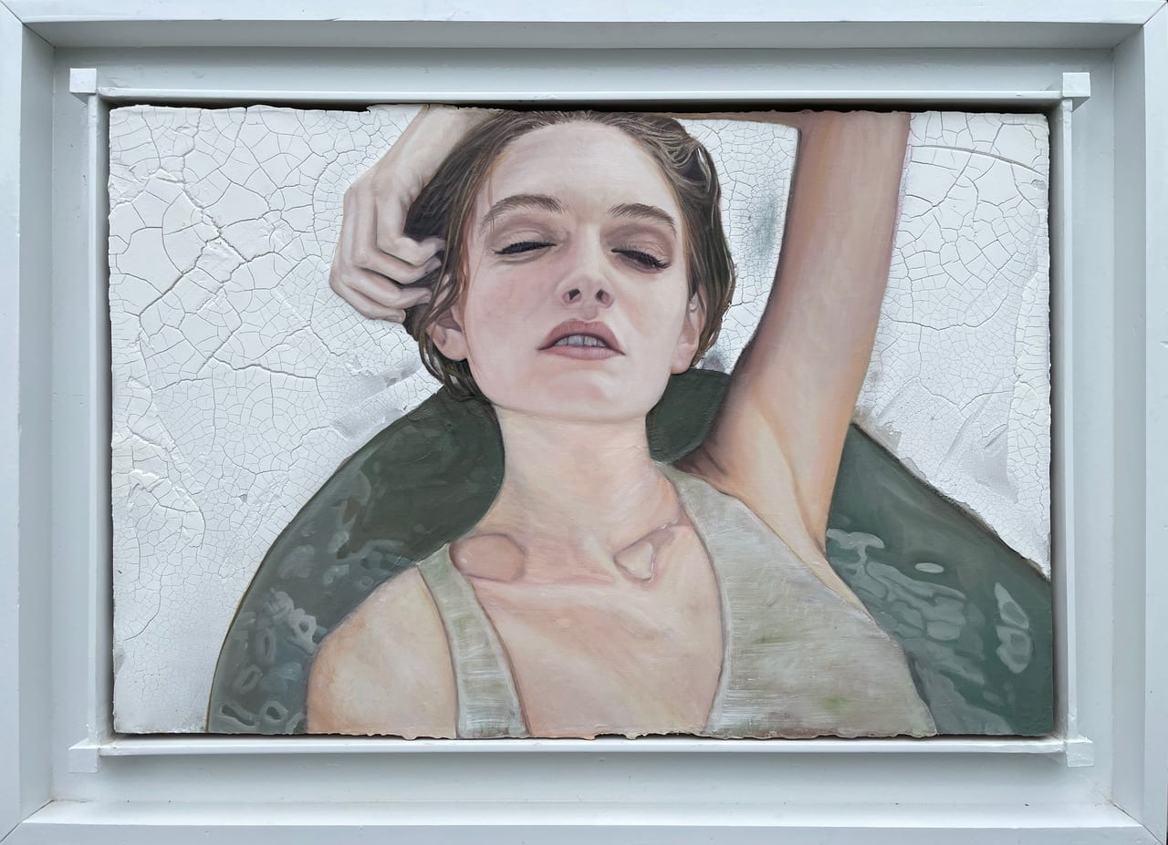 James Gortner, Untitled, 2022, oil, acrylic and canvas on panel