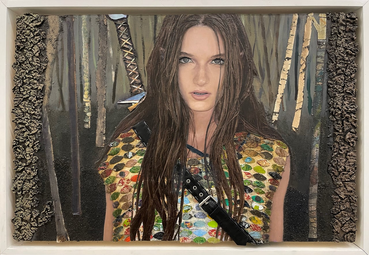 James Gortner, Untitled, 2022, oil, acrylic and canvas on panel