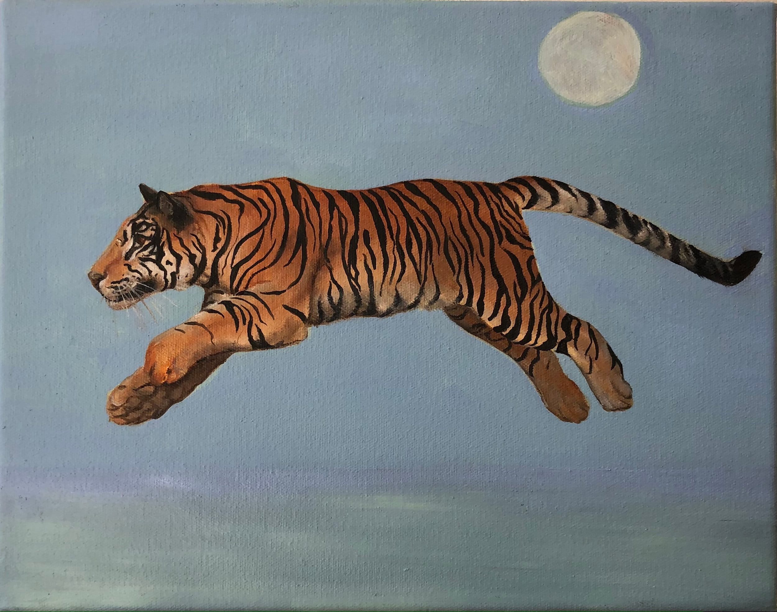 Kate Finneran, Water tiger, 2022, oil on canvas