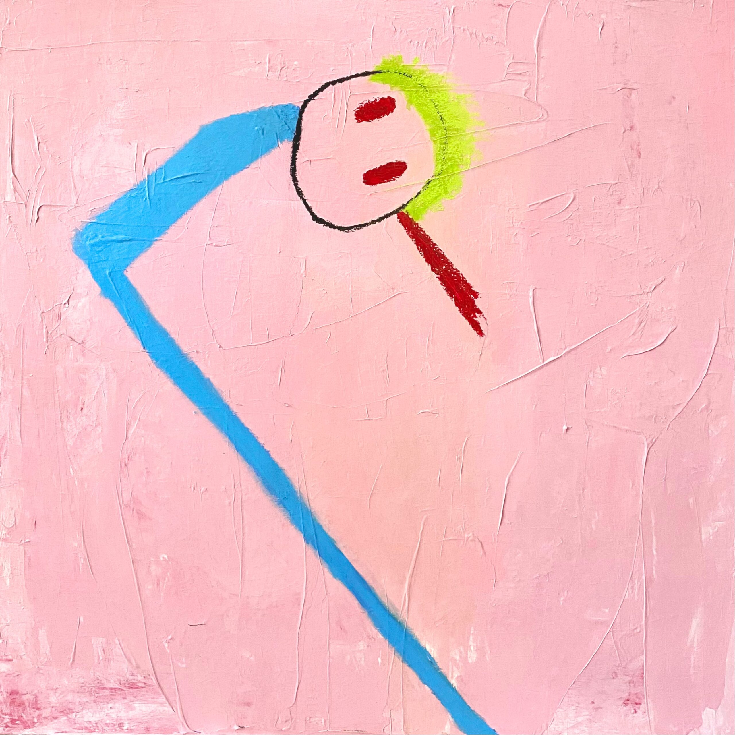 Tong Wang, Relax, 2022, acrylic and oil pastel on canvas